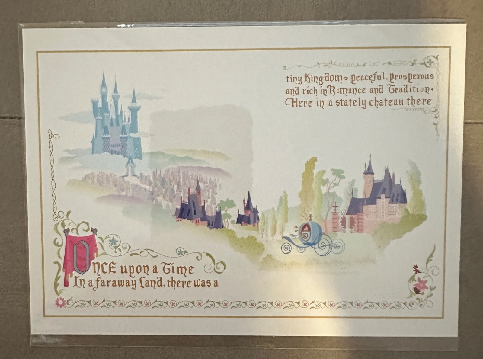 Disney WonderGround Gallery 5x7 Postcard Cinderella\'s Kingdom Disney WonderGround Gallery 5x7 Postcard Cinderella\'s Kingdom