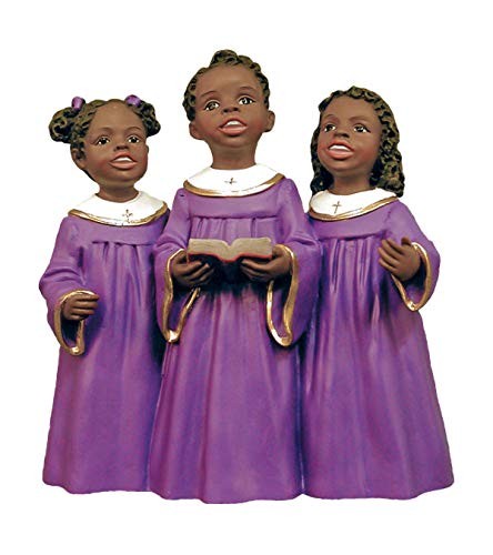 Ebony Treasures African American Children\'s Church Choir Collectible Figurine 4