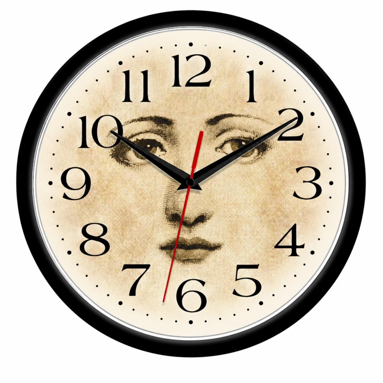 Celestial Moon Face 10 Inch Wall Clock Vintage Mystical Gothic Decor | Quartz