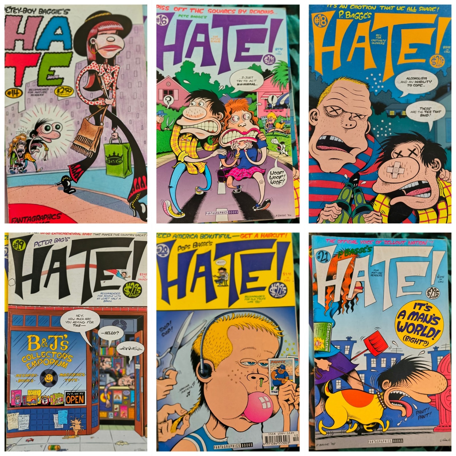 Hate Buddy Bradley Peter Bagge Lot of 30 + 1st Editions Annuals The Bradleys Hate Buddy Bradley Peter Bagge Lot of 30 + 1st Editions Annuals The Bradleys
