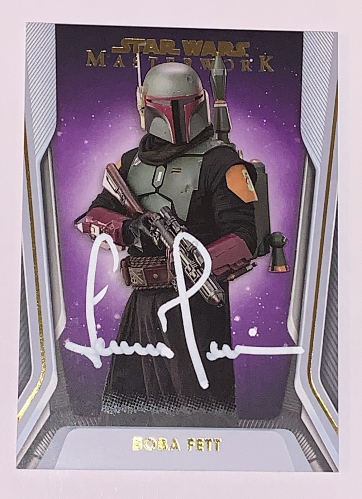 Temura Morrison Autographed 2021 Topps \'Star Wars\' Boba Fett # 01 of 50 RARE CoA
