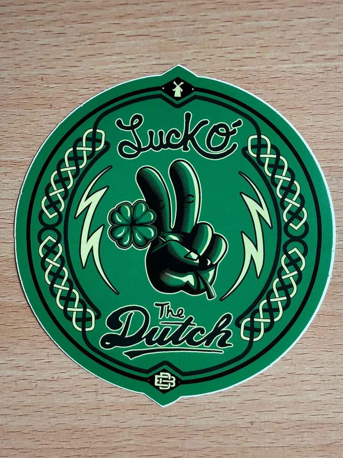 Dutch Bros Luck O The Dutch Sticker Vintage Old Style HTF Coffee Dutch Bros Luck O The Dutch Sticker Vintage Old Style HTF Coffee