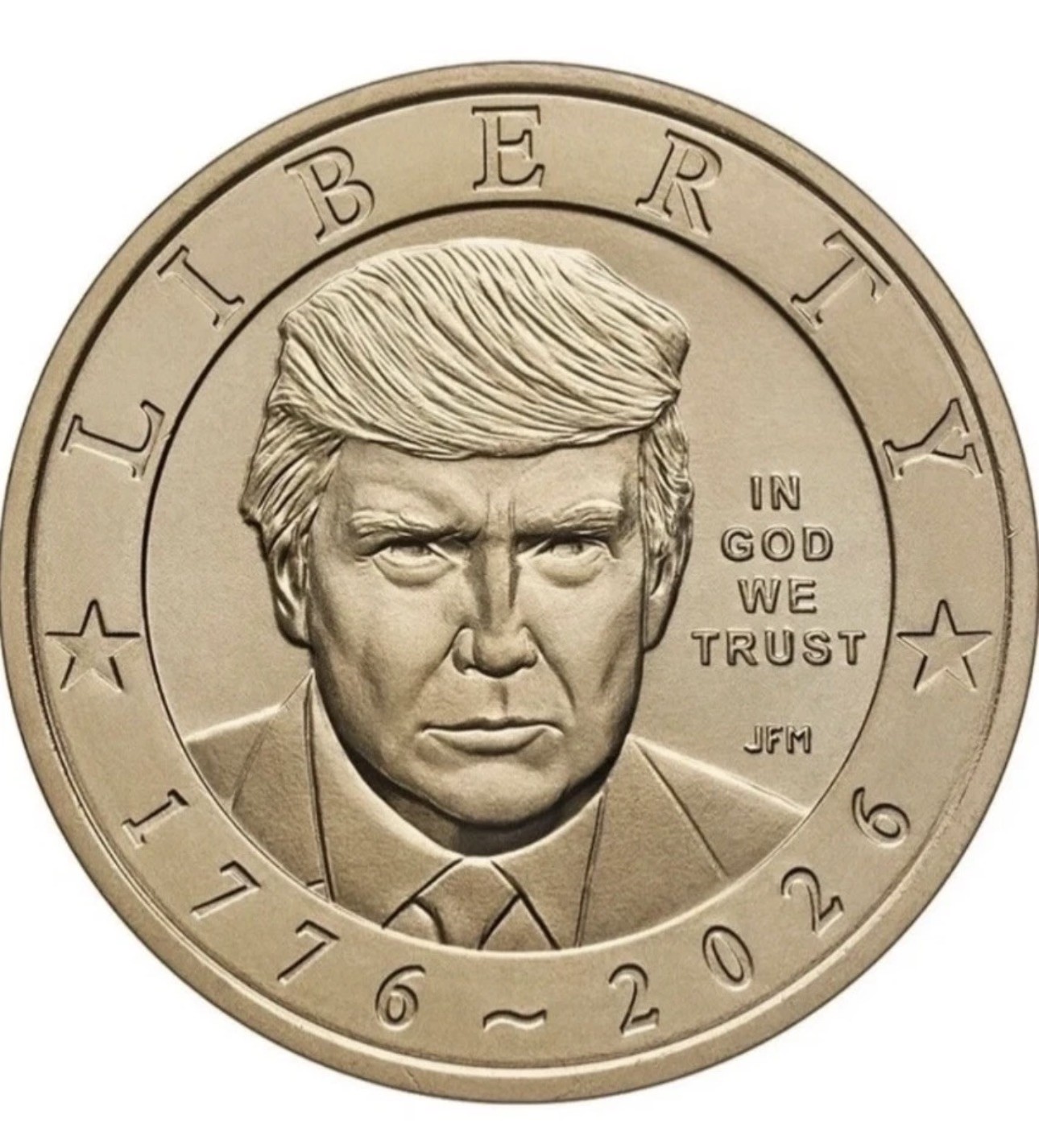 PACK OF 5: 2026 P President Trump Semiquincentennial $1 Coin PACK OF 5: 2026 P President Trump Semiquincentennial $1 Coin