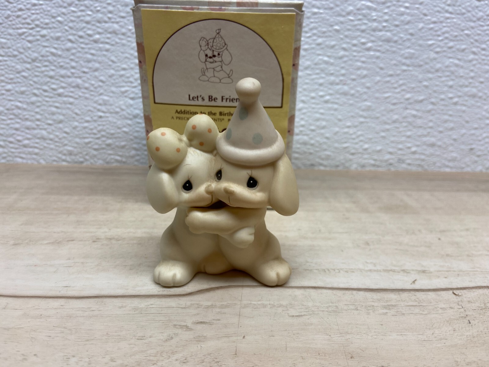 Vintage 1991 Enesco Precious Moments Let\'s Be Frieds Porcelain Figurine