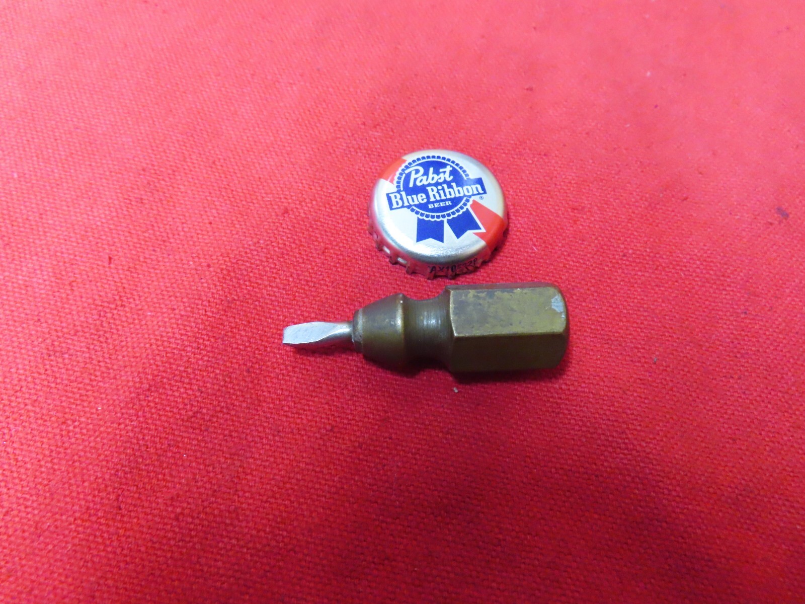 Vtg Pistol Sight Screwdriver, hex Brass,2 Vtg Pistol Sight Screwdriver, hex Brass,2