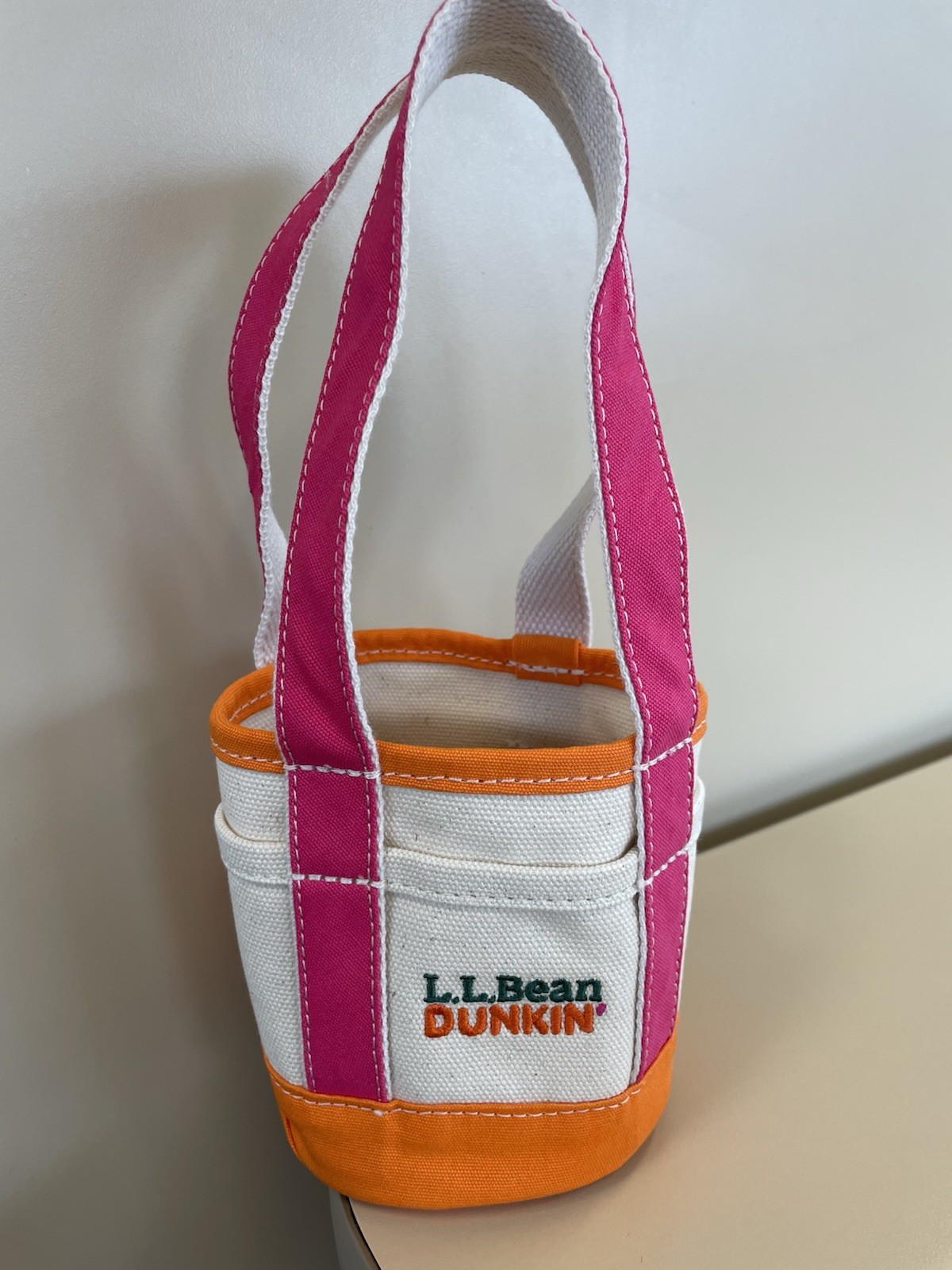 L.L.Bean Dunkin' Cup Coozie Embroidered sleeve Boat and Tote IN HAND SHIPS TODAY