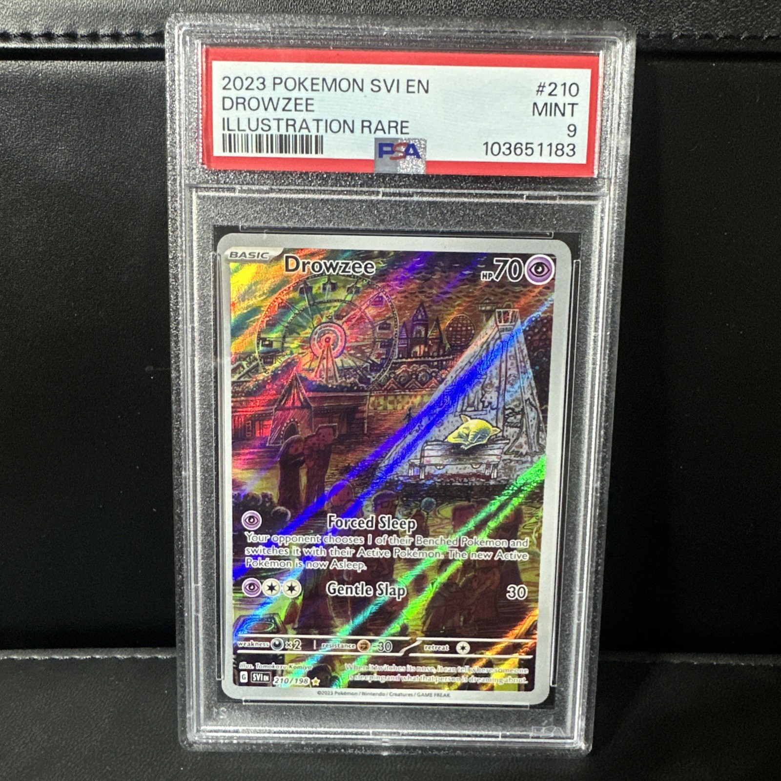 2023 Pokemon Svi En-Scarlet & Violet #210 Drowzee Illustration Rare PSA 9 2023 Pokemon Svi En-Scarlet & Violet #210 Drowzee Illustration Rare PSA 9