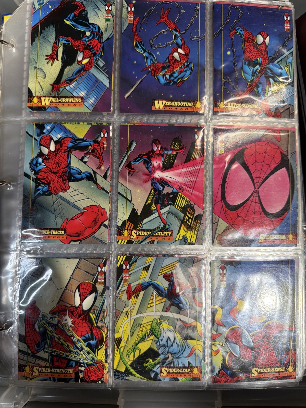 1994 Fleer Amazing Spider Set Complete 150/150 + 12 Suspended Set+ 4 Holograms 1994 Fleer Amazing Spider Set Complete 150/150 + 12 Suspended Set+ 4 Holograms