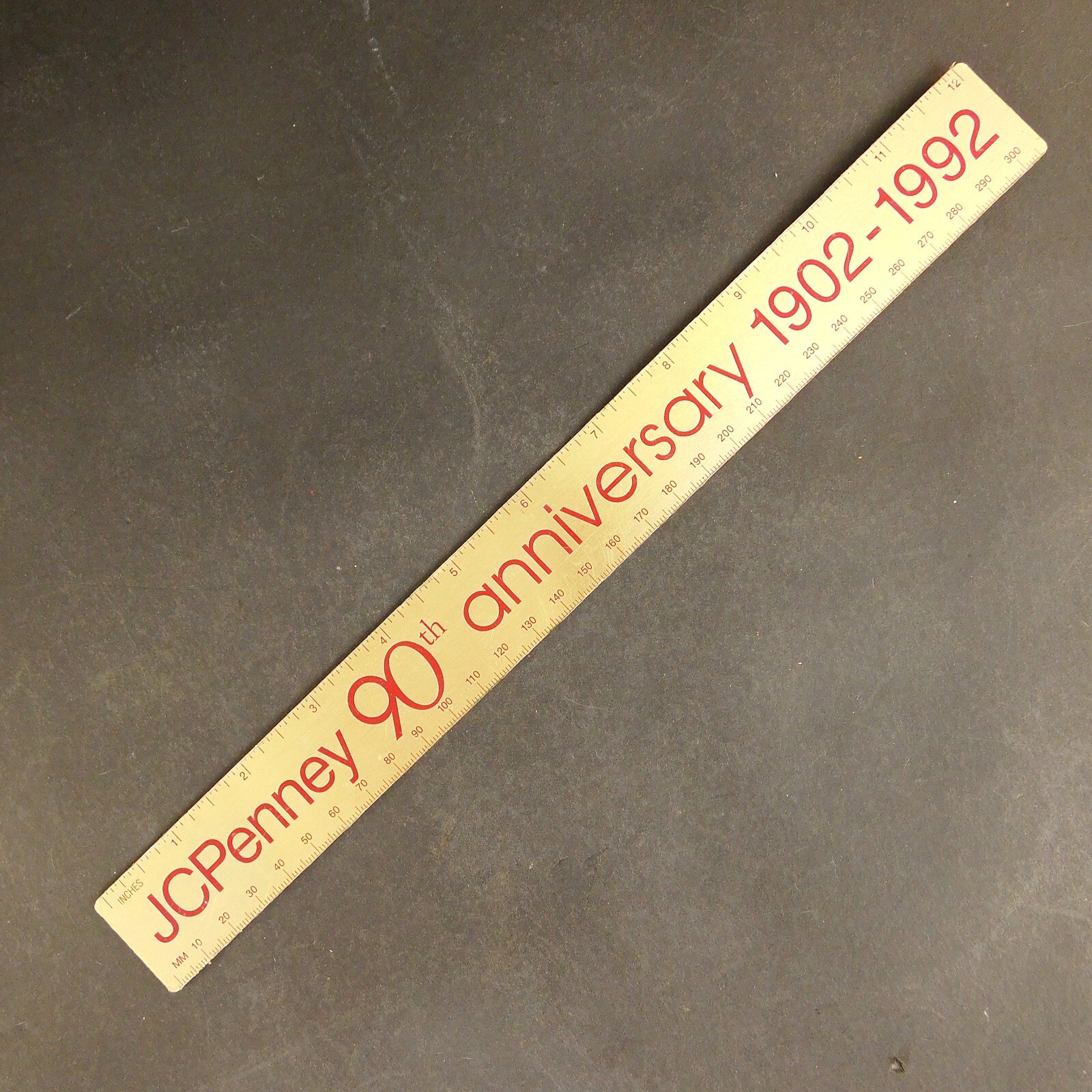 Vintage JCPenney 90th Anniversary 1902-1992 Metal Gold Color Vintage JCPenney 90th Anniversary 1902-1992 Metal Gold Color