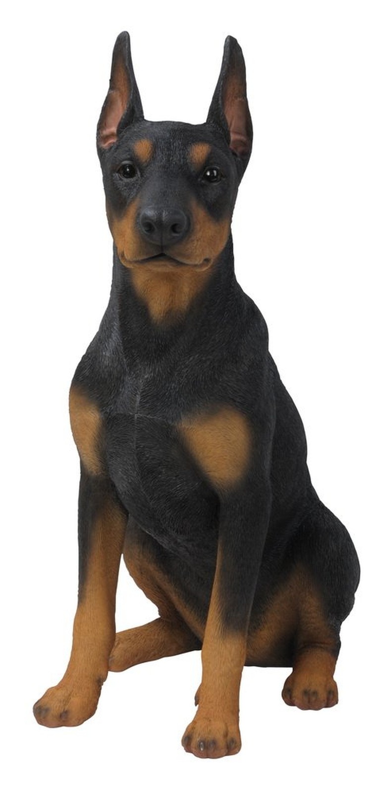 Hi-Line Gift Ltd Sitting Doberman Pinscher Dog Statue Hi-Line Gift Ltd Sitting Doberman Pinscher Dog Statue