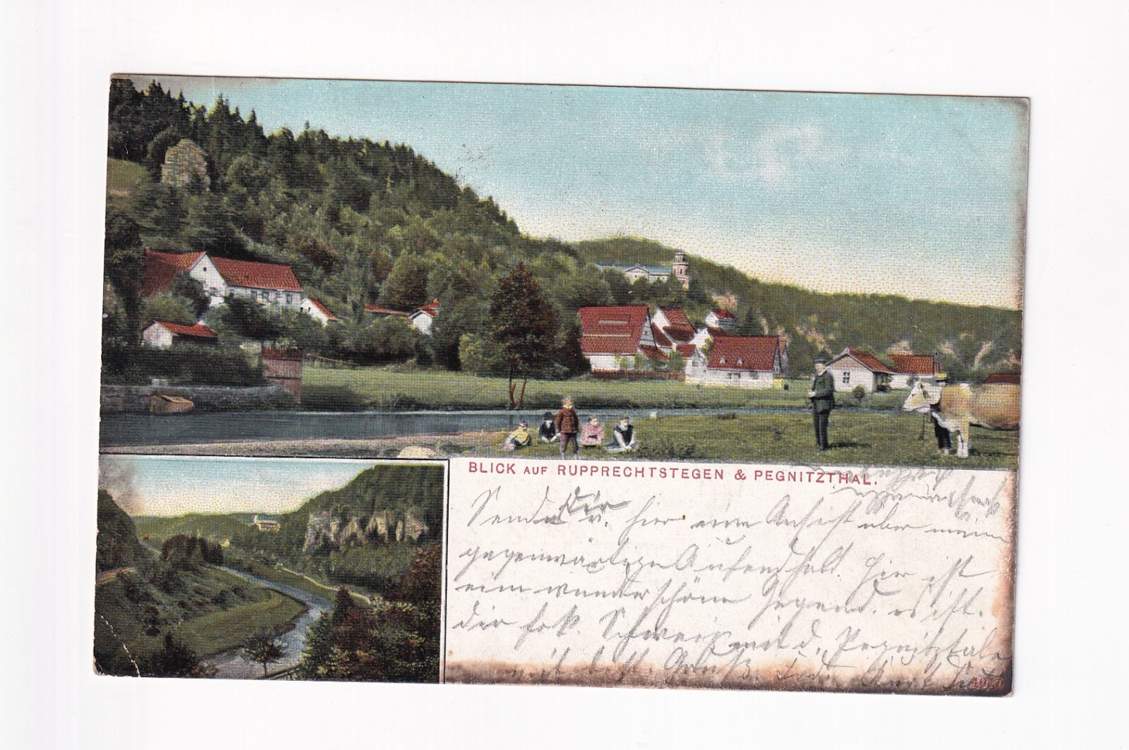 D939) AK RUPPRECHTSTEGEN & Pegnitzthal - LITHO Farm 1906 Postcard Germany D939) AK RUPPRECHTSTEGEN & Pegnitzthal - LITHO Farm 1906 Postcard Germany