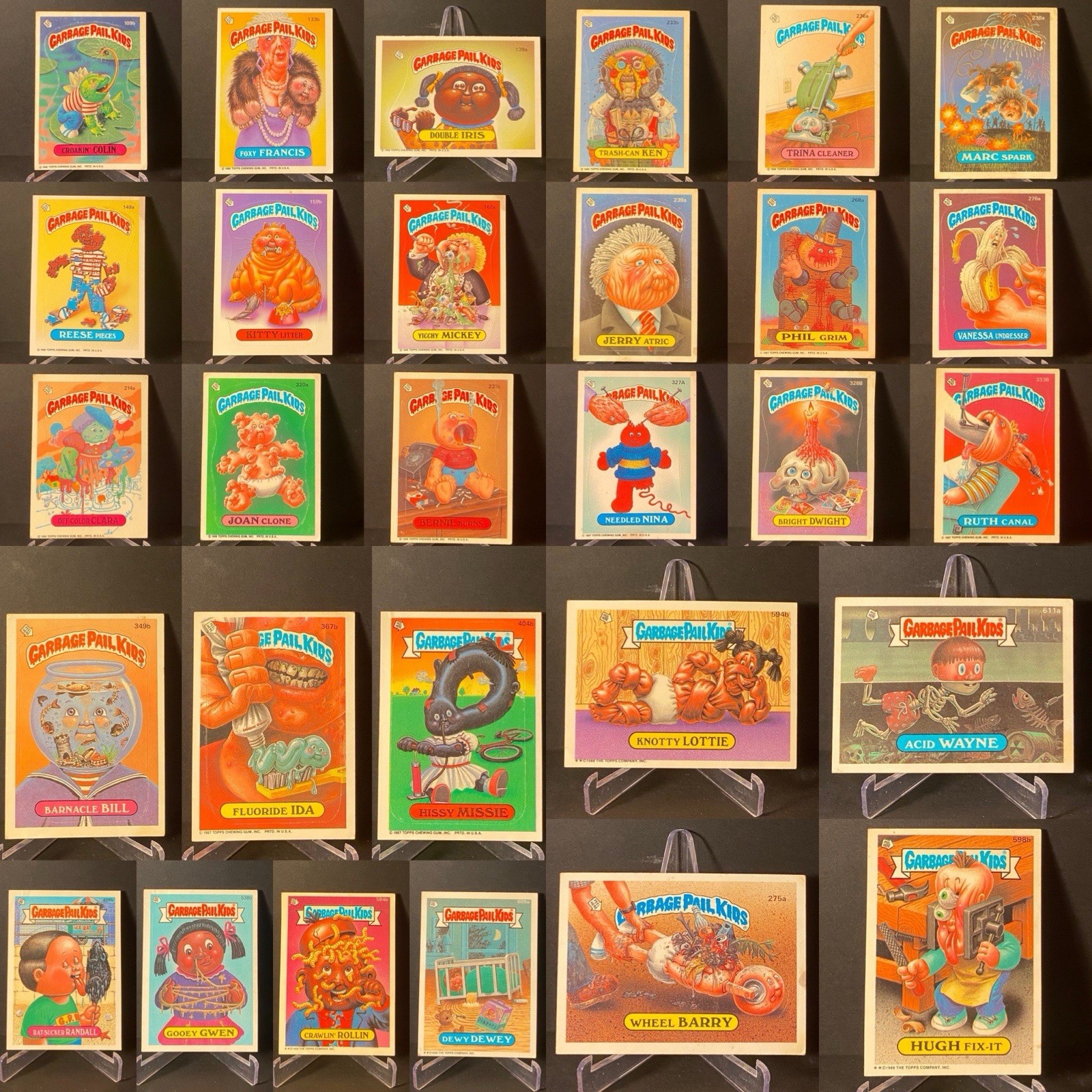 Garbage Pail Kids 1985 GPK OS3 - OS15 29 cards lot  some NM , mostly LP - MP