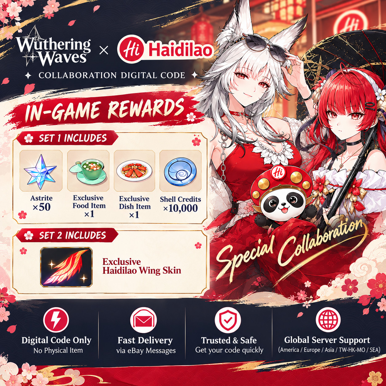 Wuthering Waves Haidilao Exclusive Wing Skin Redeem Code | Region Free Wuthering Waves Haidilao Exclusive Wing Skin Redeem Code | Region Free