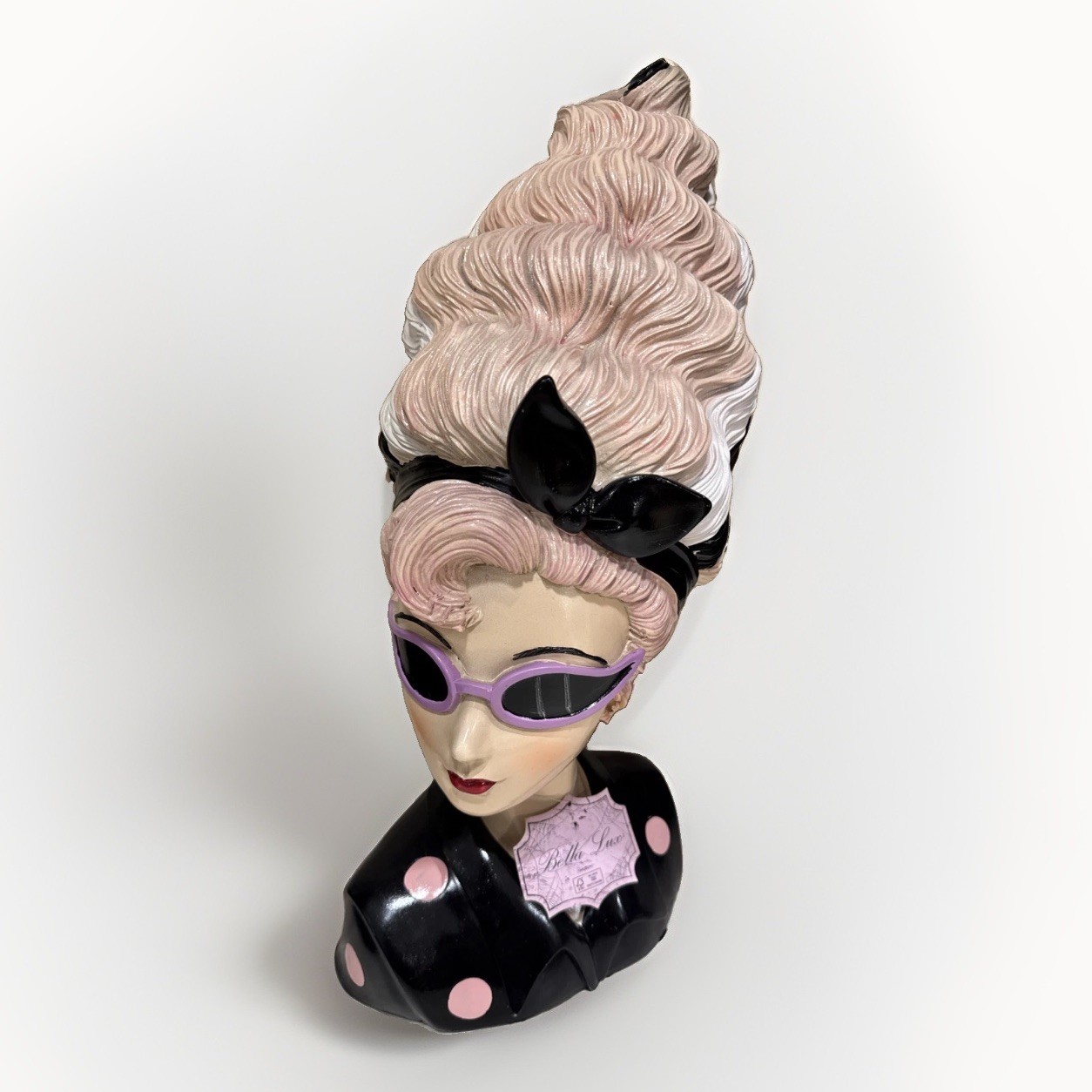 Bella Lux Halloween Retro Bust sunglasses and pink hair 2026, VHTF Bella Lux Halloween Retro Bust sunglasses and pink hair 2026, VHTF
