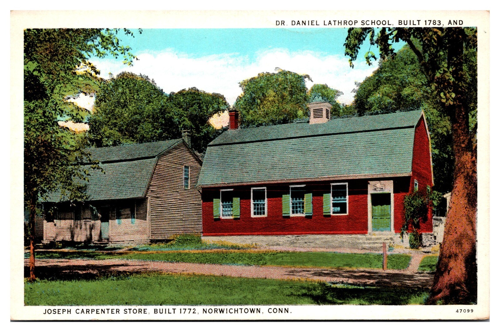 VTG Dr. Daniel Lathrop School-1739, Joseph Carpenter Store-1772, Norwichtown, CT VTG Dr. Daniel Lathrop School-1739, Joseph Carpenter Store-1772, Norwichtown, CT
