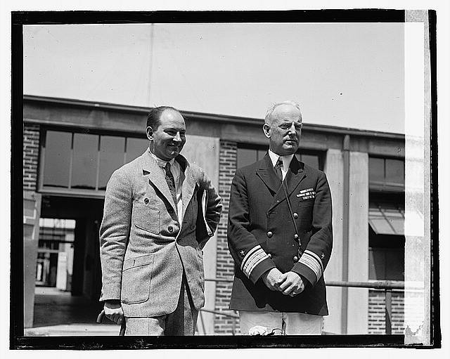 Photo:A.H.S. Fokker & Commander Moffitt,7/8/22,July 1922
