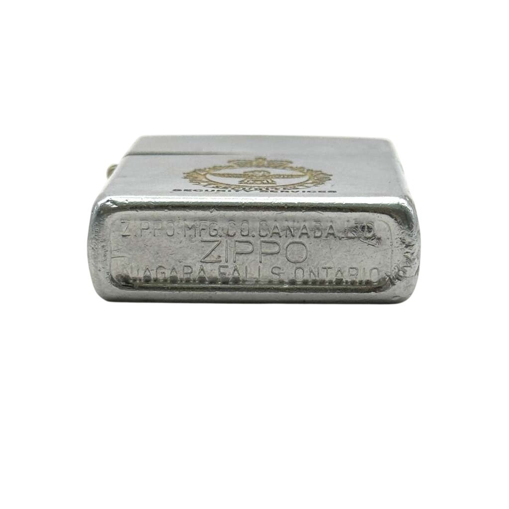 1967-1986 Zippo Niagara Falls Canada Security Services Crest Chrome Lighter 1967-1986 Zippo Niagara Falls Canada Security Services Crest Chrome Lighter