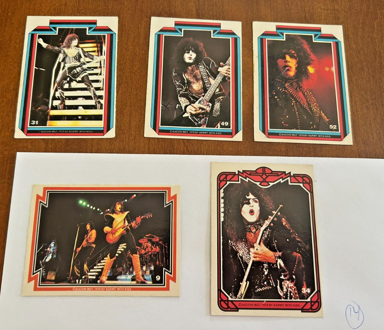1978 Vintage KISS Donruss Aucoin Trading Cards Heavy Metal Rock Paul Stanley