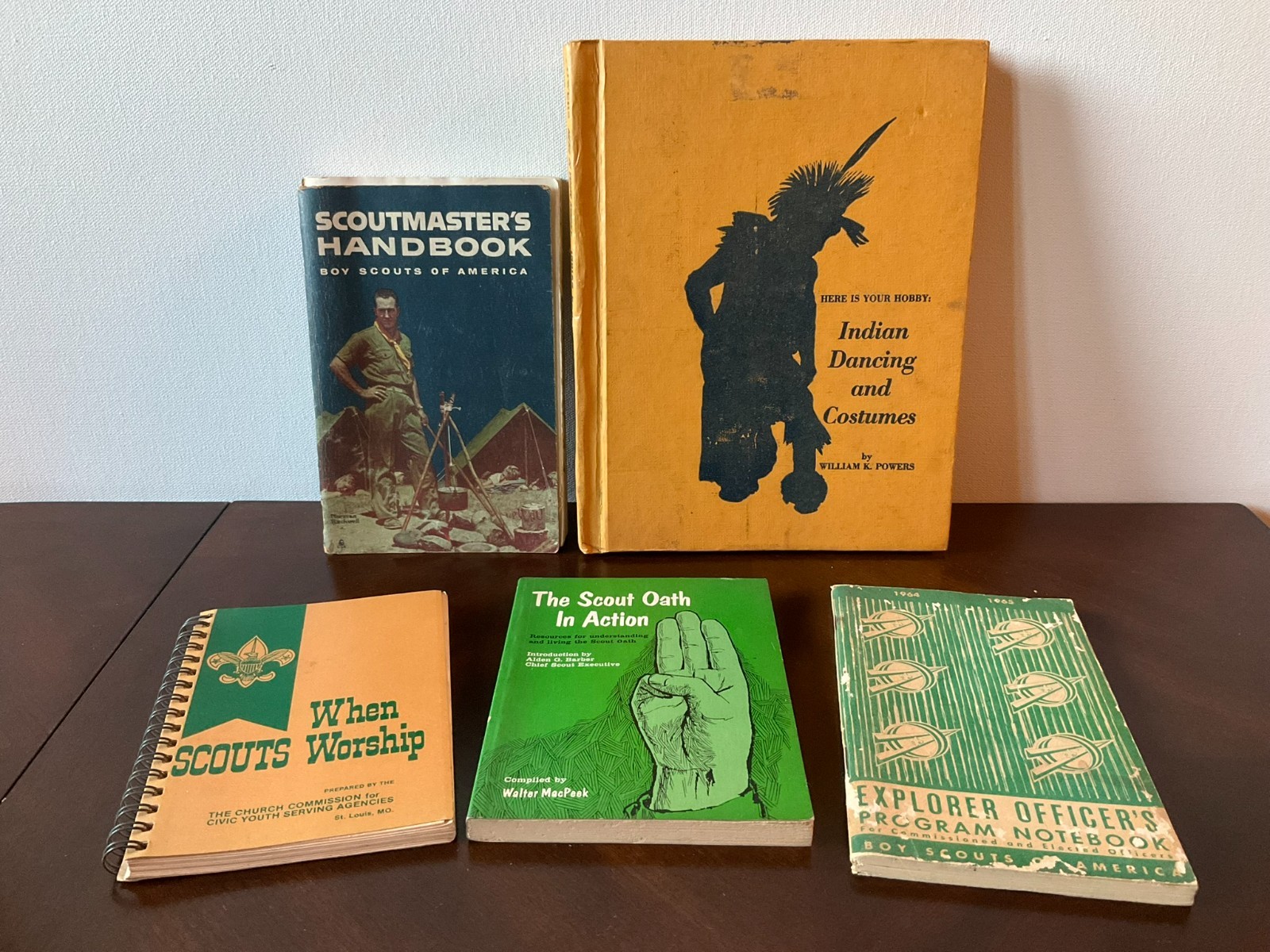 Lot of 5 Vintage Boy Scouts of America 1960s Books & Manuals