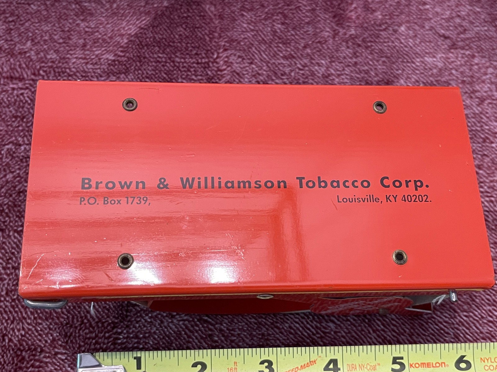 Pre-1960s Brown & Williamson–branded Bugler Cigarette Rolling Machine NEW