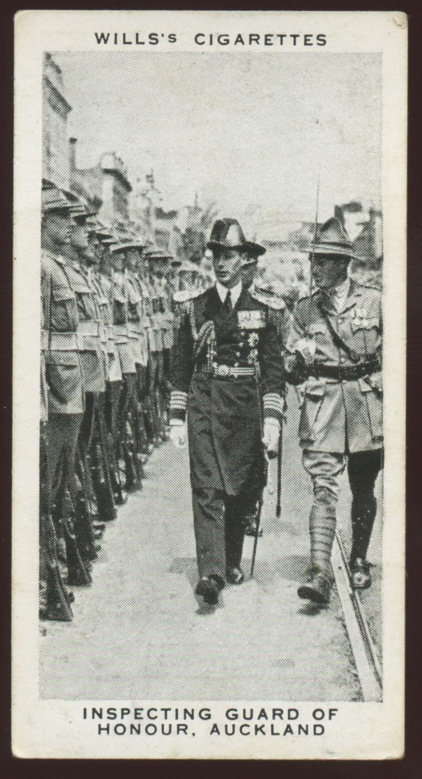 1937 Wills Our King and Queen #28 Auckland New Zealand George VI Cigarette Card 1937 Wills Our King and Queen #28 Auckland New Zealand George VI Cigarette Card