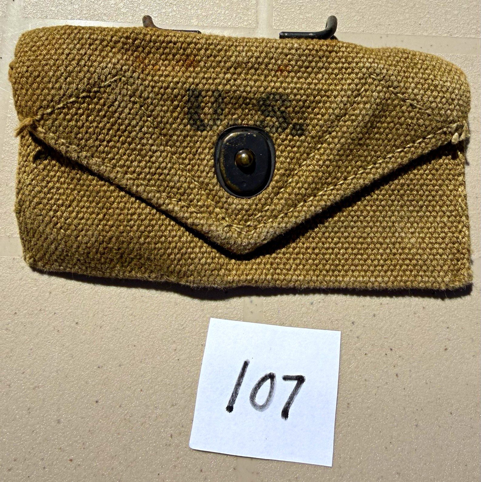 WWII U.S. Army M-1924 First Aid Pouch Cadillac Fabrics 1942 Carlisle