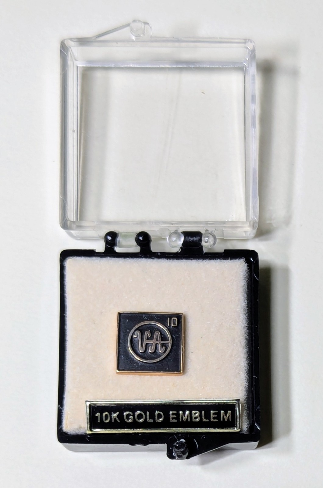 Vintage Silicon Valley VARIAN 10K GOLD 10 Year Service Anniversary Pin/Tie Tack Vintage Silicon Valley VARIAN 10K GOLD 10 Year Service Anniversary Pin/Tie Tack
