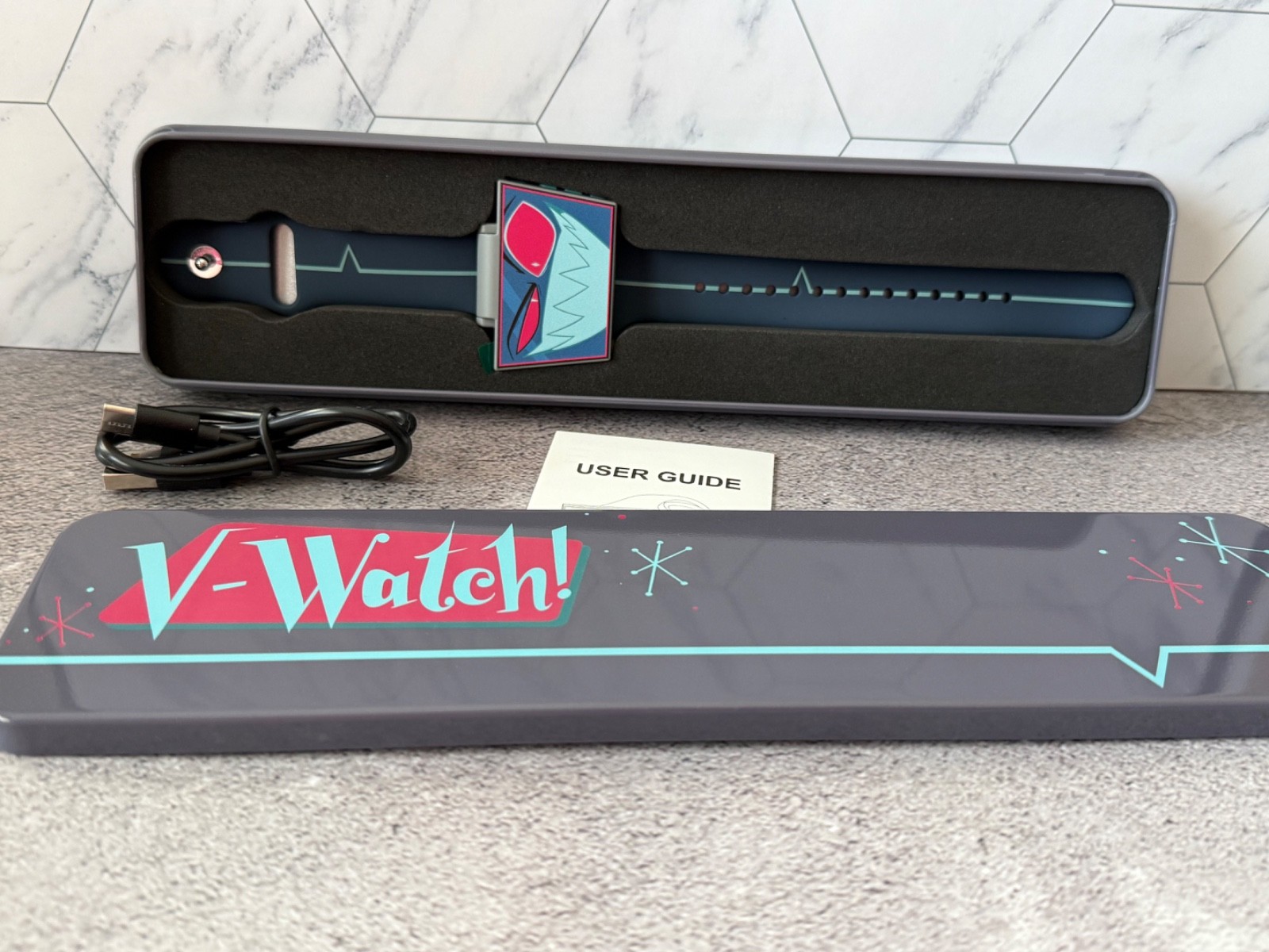 Official Hazbin Hotel Vox Voxtek Employee Spy Watch NEW Season 2 Preorder Bonus