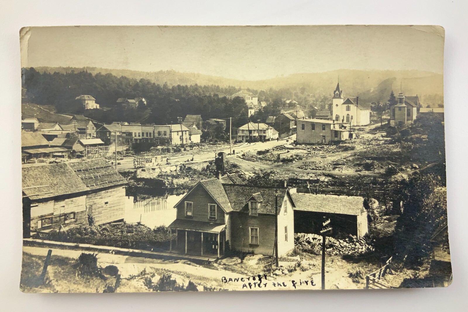 Bancroft After The Fire RPPC Real Photo Postcard Ontario Canada 1914 FF093
