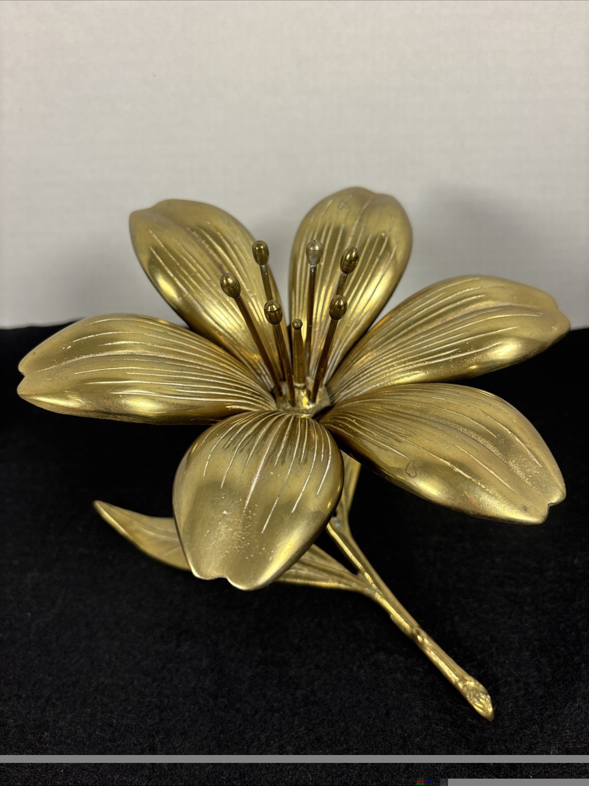 1950s brass flower ashtray 1950s brass flower ashtray