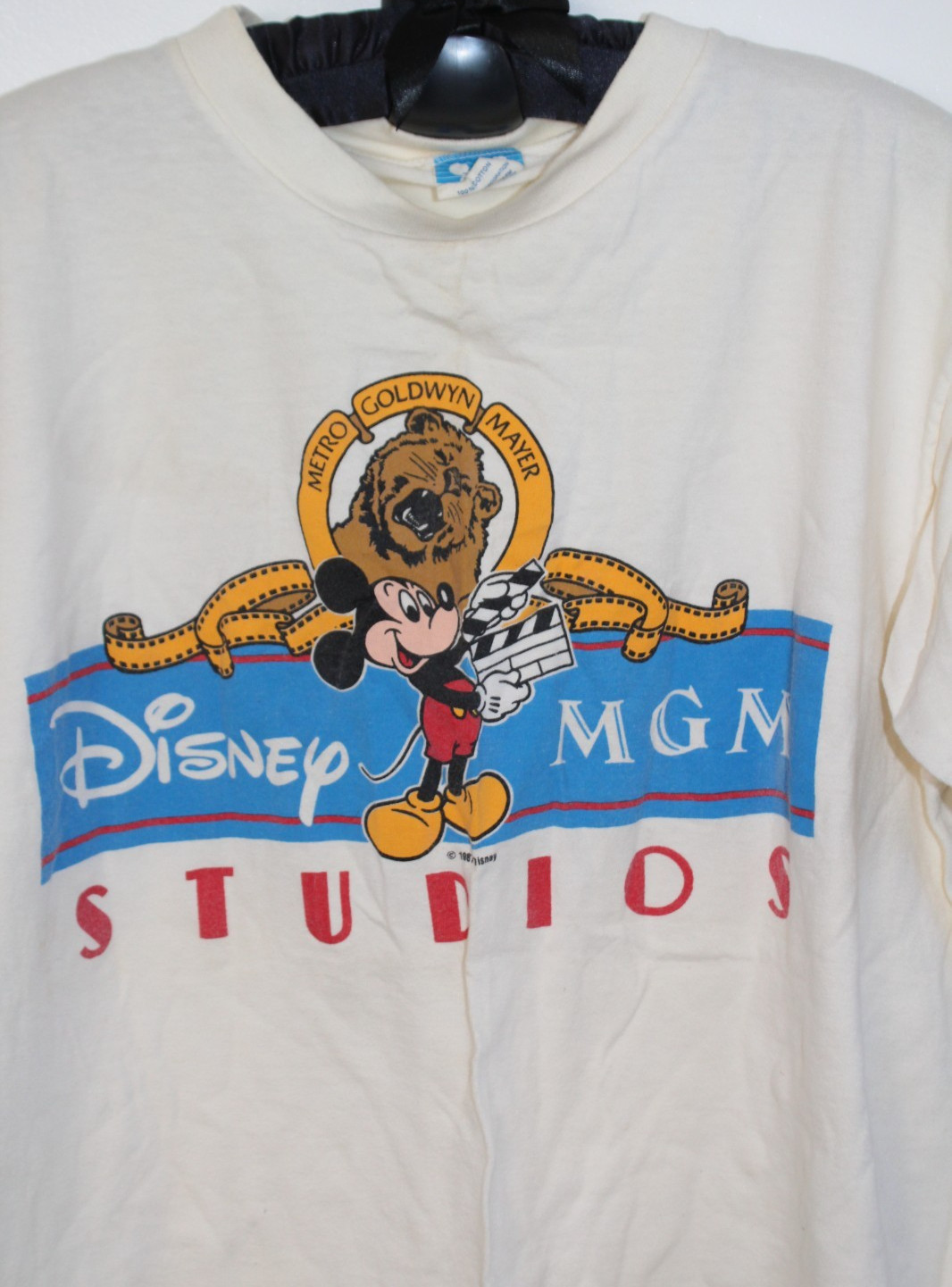 Vintage Walt Disney MGM Studios Retro T Shirt Character Fashions 1987 Large OffW Vintage Walt Disney MGM Studios Retro T Shirt Character Fashions 1987 Large OffW