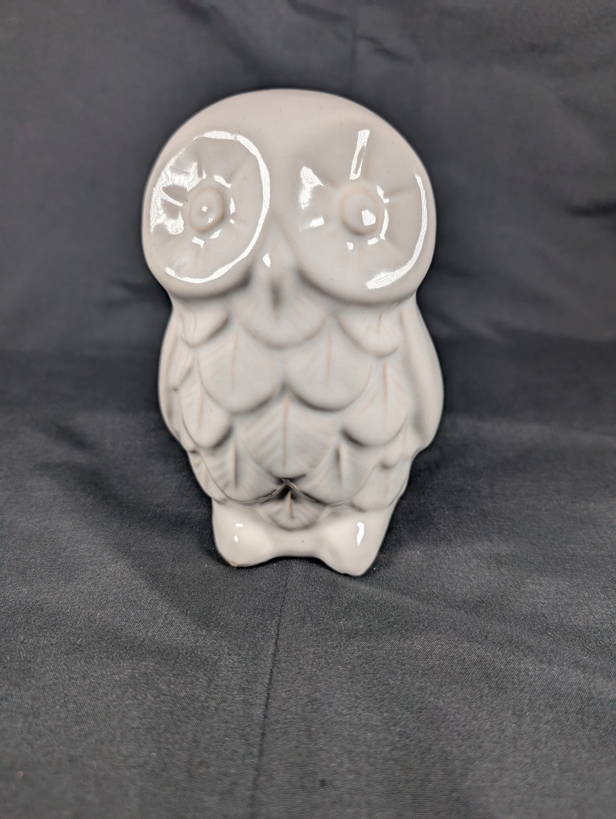 West Elm White Ceramic Owl 6