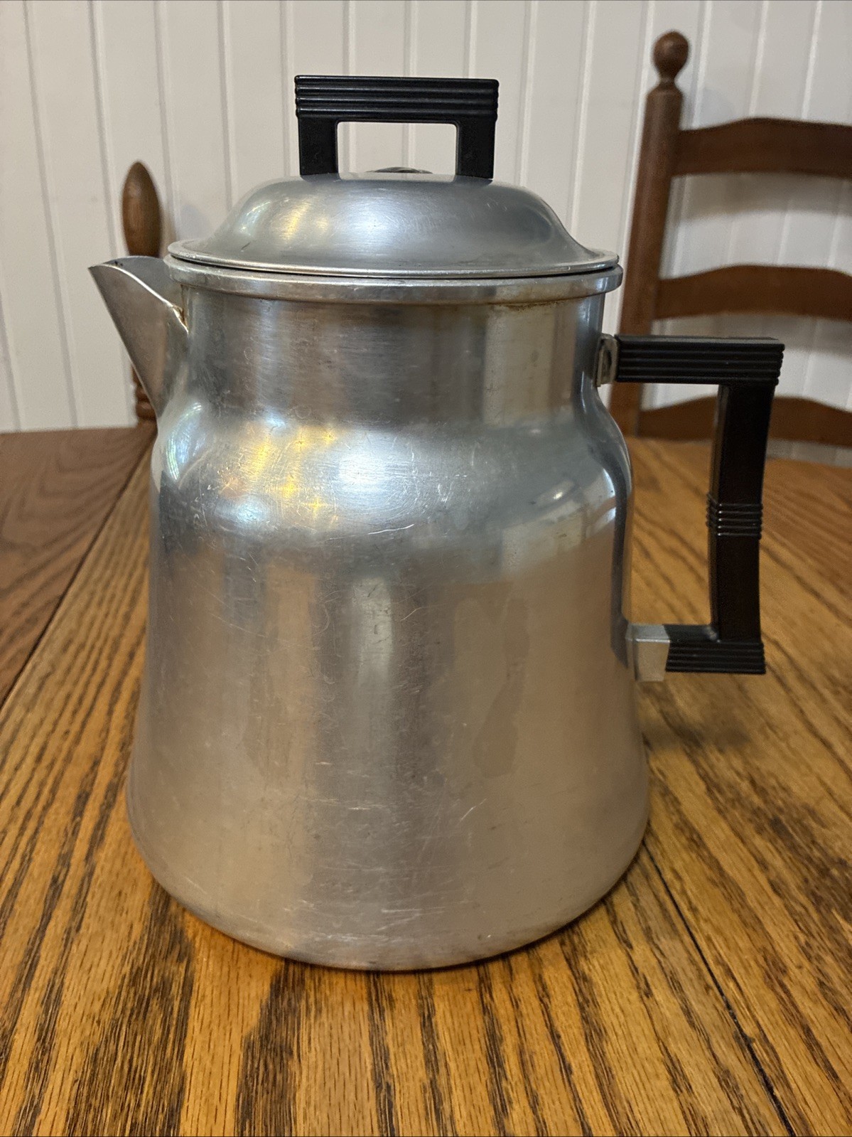 Vintage Wear-Ever Aluminum No. 3016 Coffee Pot Percolator 12 Cup Made In USA Vintage Wear-Ever Aluminum No. 3016 Coffee Pot Percolator 12 Cup Made In USA