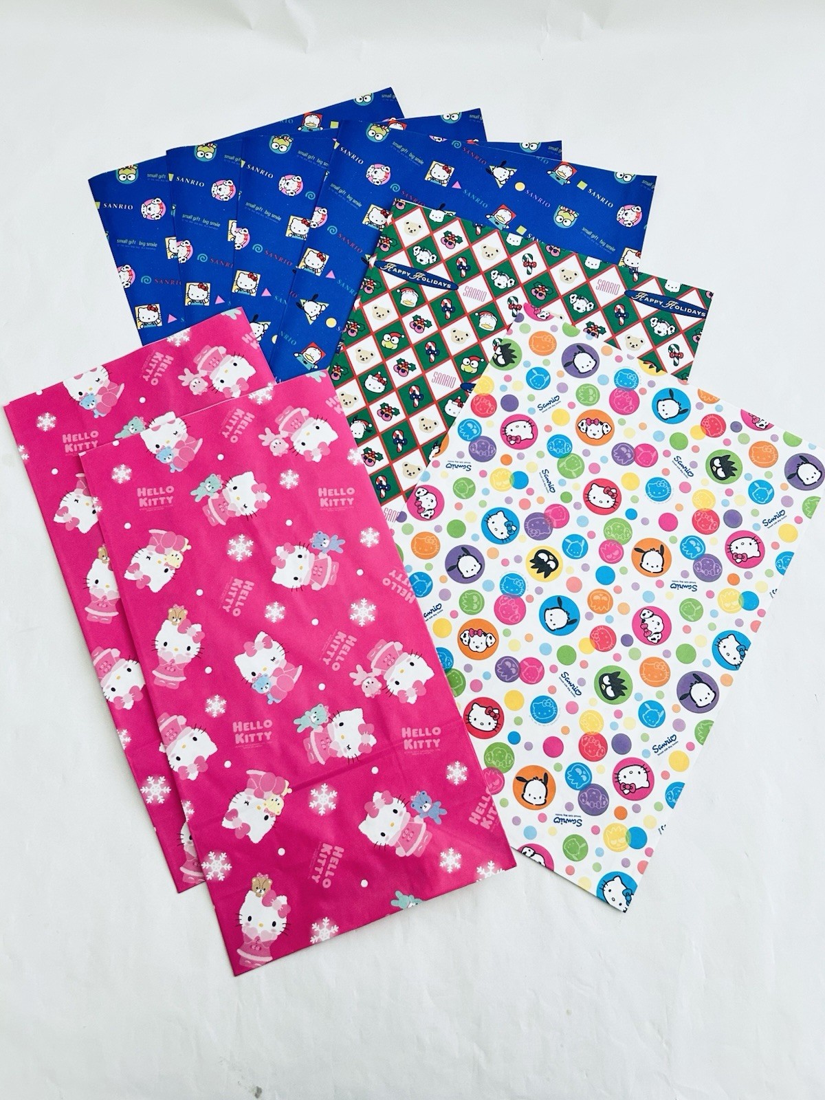 Vintage Hello Kitty Sanrio Store Bags 1993-2014 8 Pcs (6) L 14x10 & (2) 15 x8x4 Vintage Hello Kitty Sanrio Store Bags 1993-2014 8 Pcs (6) L 14x10 & (2) 15 x8x4