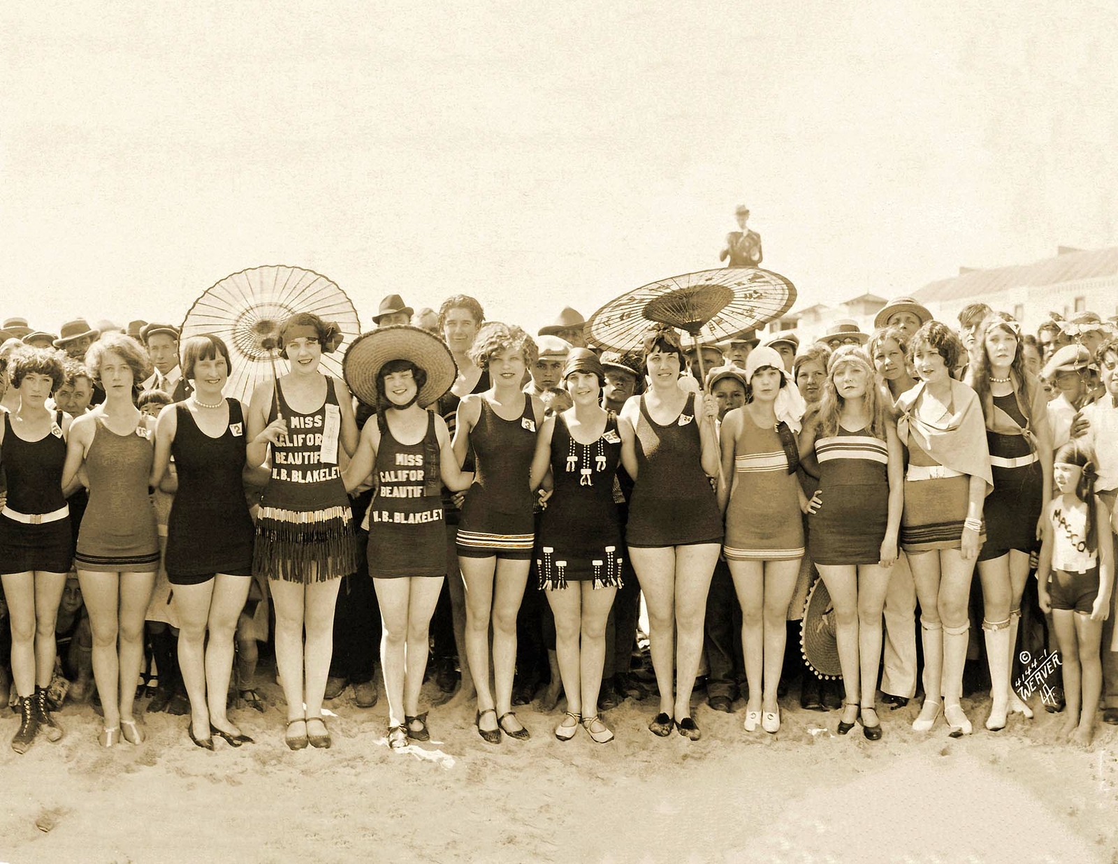1925 Bathing Beauty Contest, Long Beach, CA Old Photo 8.5 1925 Bathing Beauty Contest, Long Beach, CA Old Photo 8.5