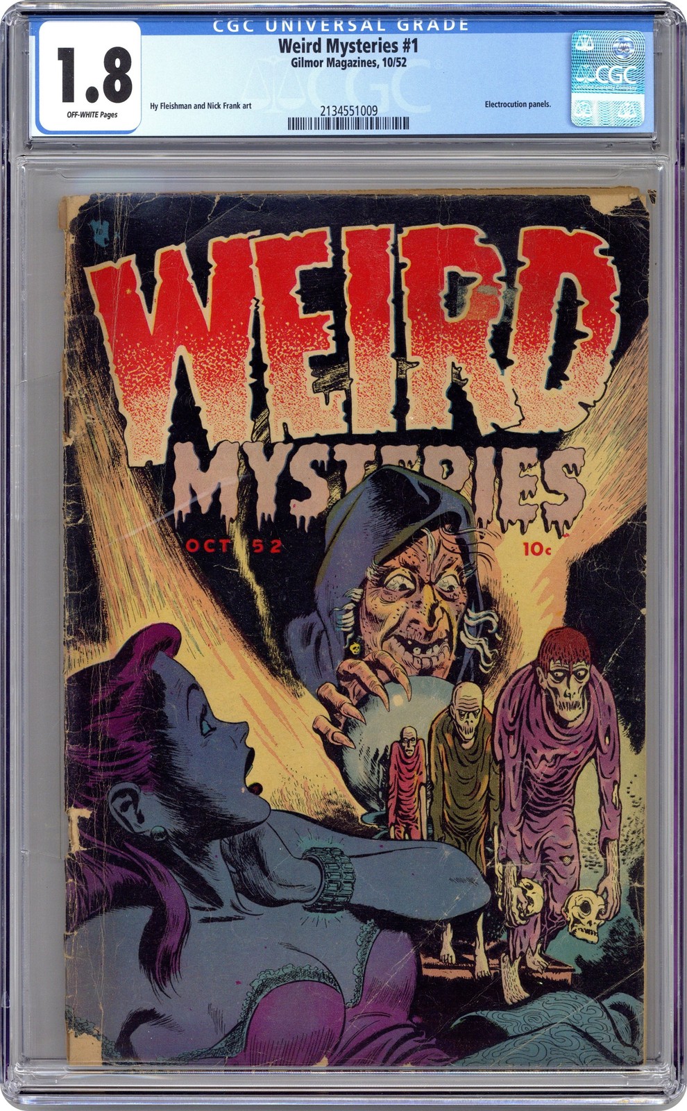 Weird Mysteries #1 CGC 1.8 1952 2134551009