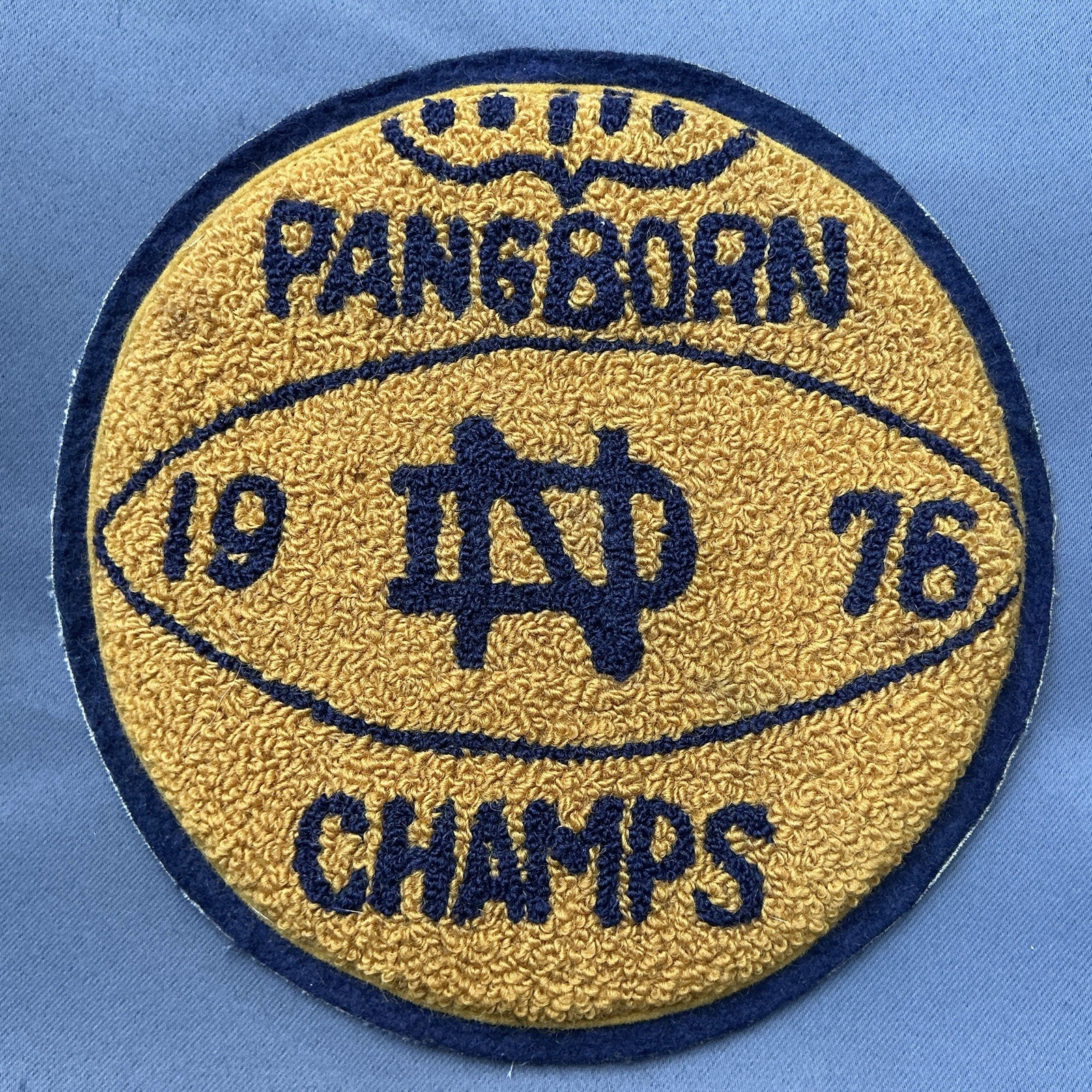 1976 University Notre Dame Pangborn Hall Intramural Basketball Champs Patch VTG 1976 University Notre Dame Pangborn Hall Intramural Basketball Champs Patch VTG