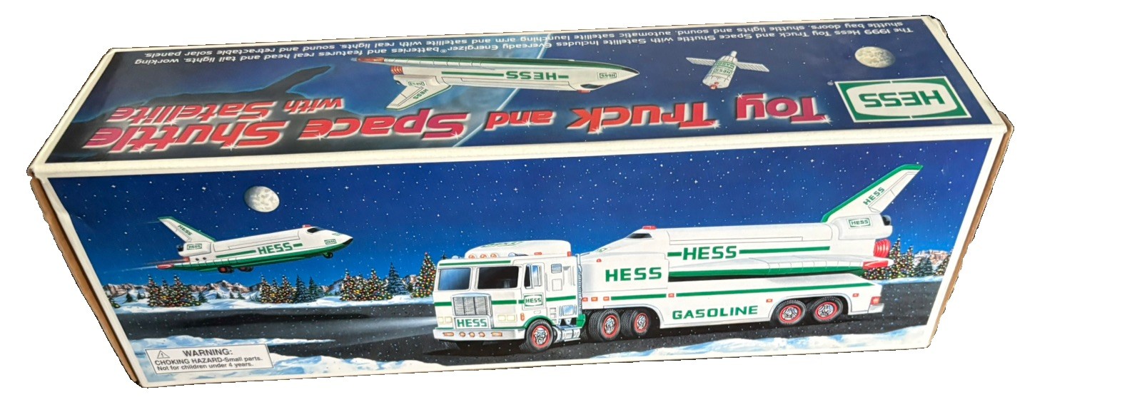 Vintage 1999 Hess Space Shuttle & Transport Truck Set - Original Box 