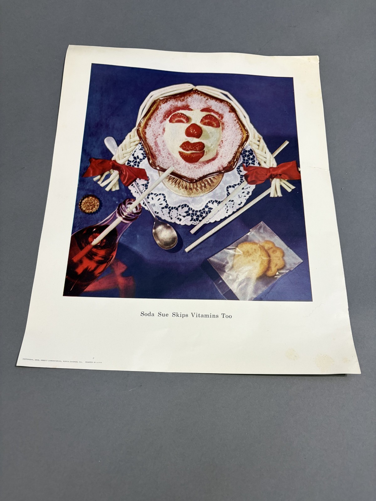 1950 - Abbott Laboratories Dayalets - Soda Sue - Hellish Vitamin Food MCM