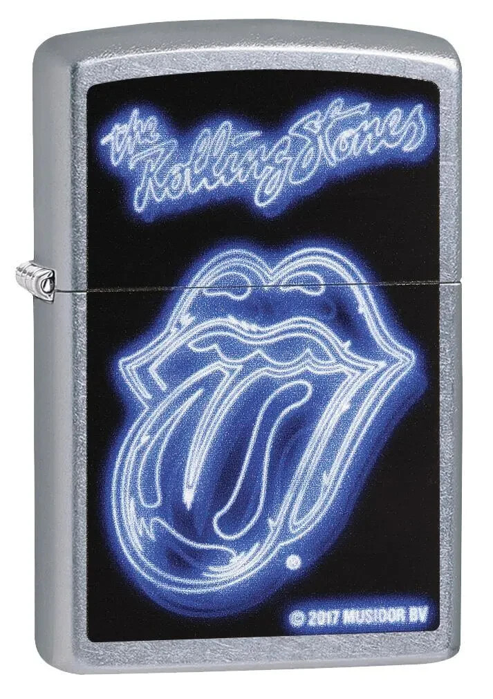 Zippo Rolling Stone Purple Tongue Street Chrome 29581