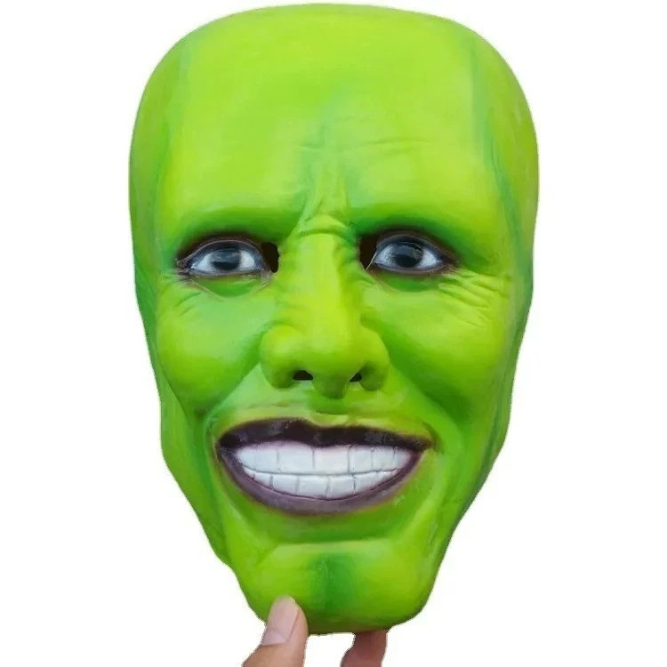 The Mask Green Face Mask Cosplay Halloween Party Costume Carnival Prop