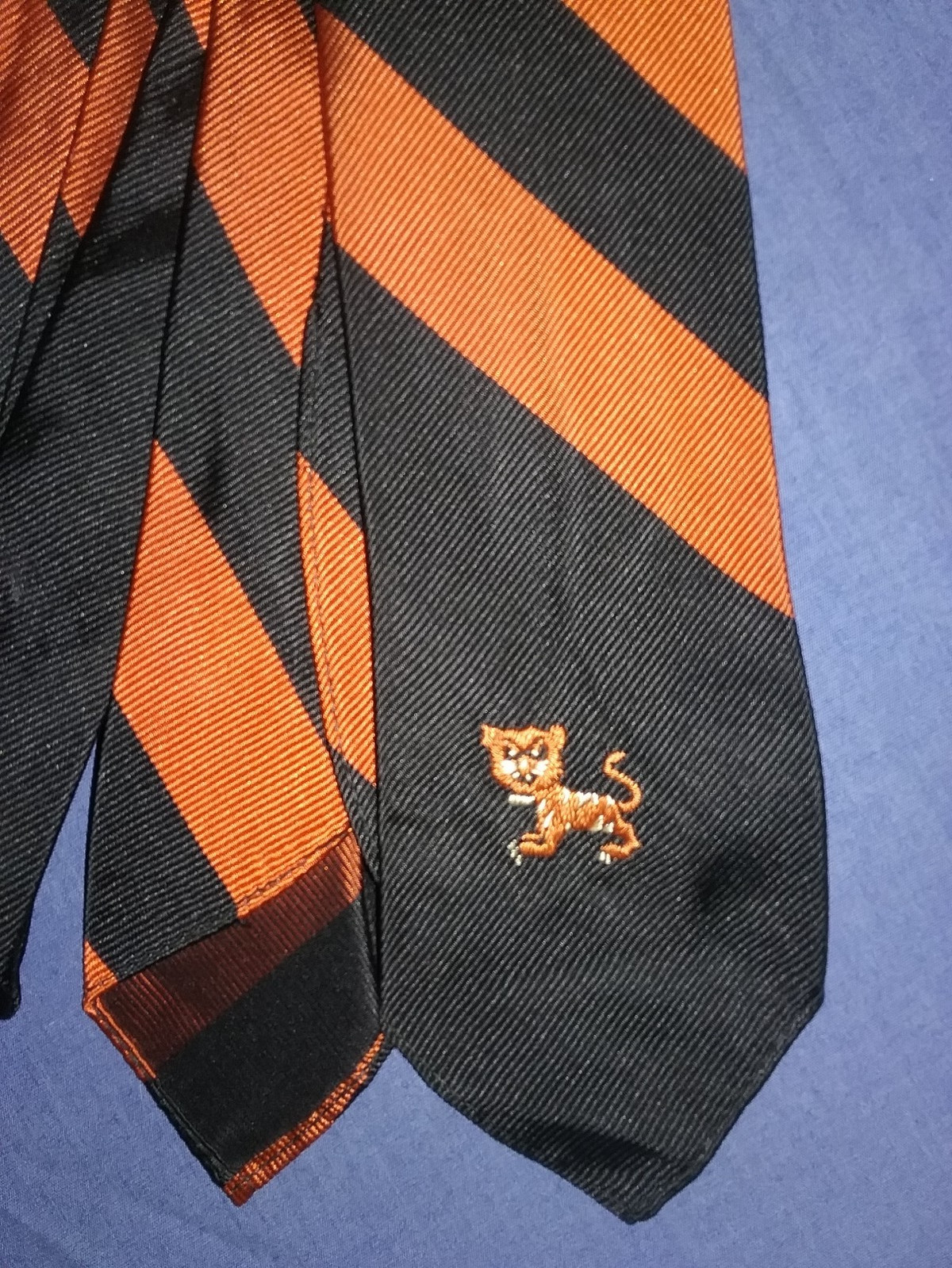 Vintage Princeton University Silk Skinny Necktie by Pulitzer VGC HTF RARE