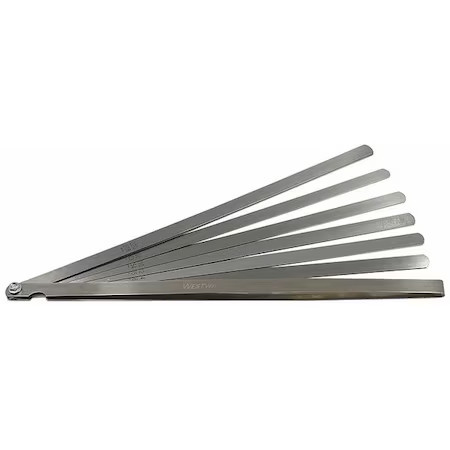Westward 44Ze62 Long Blade Feeler Gauge Set, 12 Pcs. Westward 44Ze62 Long Blade Feeler Gauge Set, 12 Pcs.