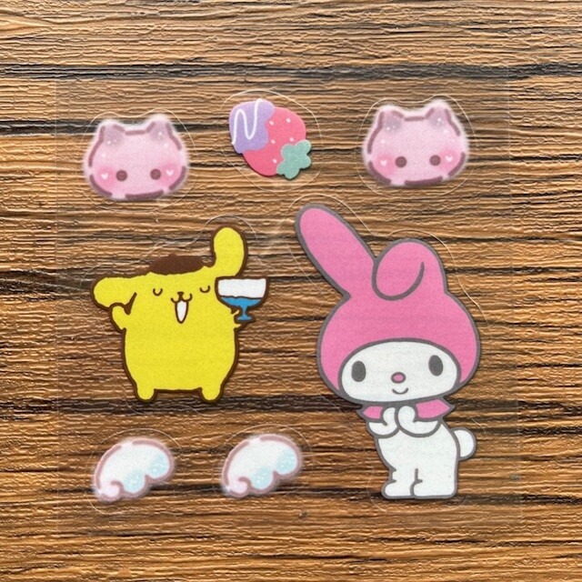 Sanrio My Melody sheets Stickers Hello Kitty And Friends Cute Decoration NEW A Sanrio My Melody sheets Stickers Hello Kitty And Friends Cute Decoration NEW A