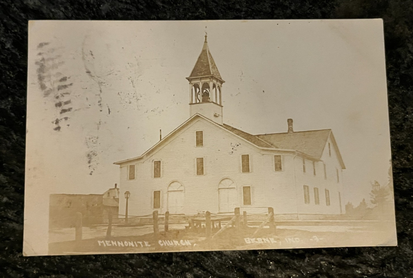 RPPC 1910 BERNE Indiana Old First Mennonite Church Gen Conference 10th Session