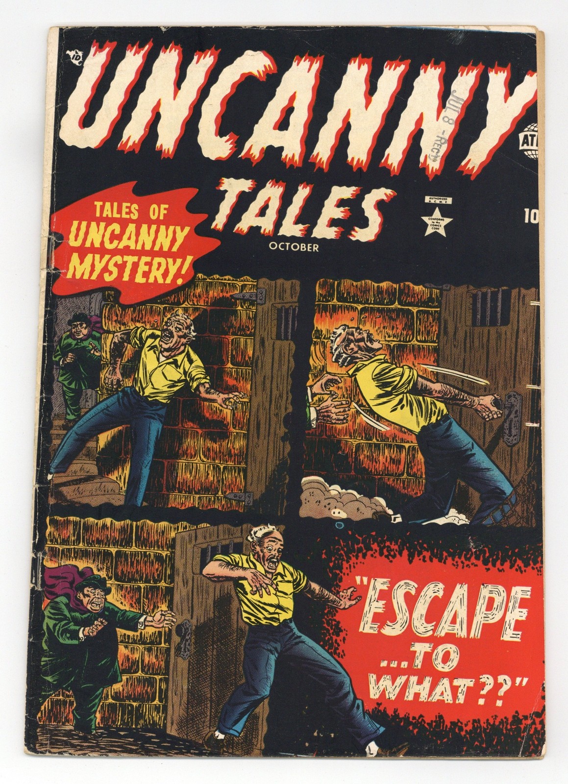 Uncanny Tales #3 GD/VG 3.0 1952