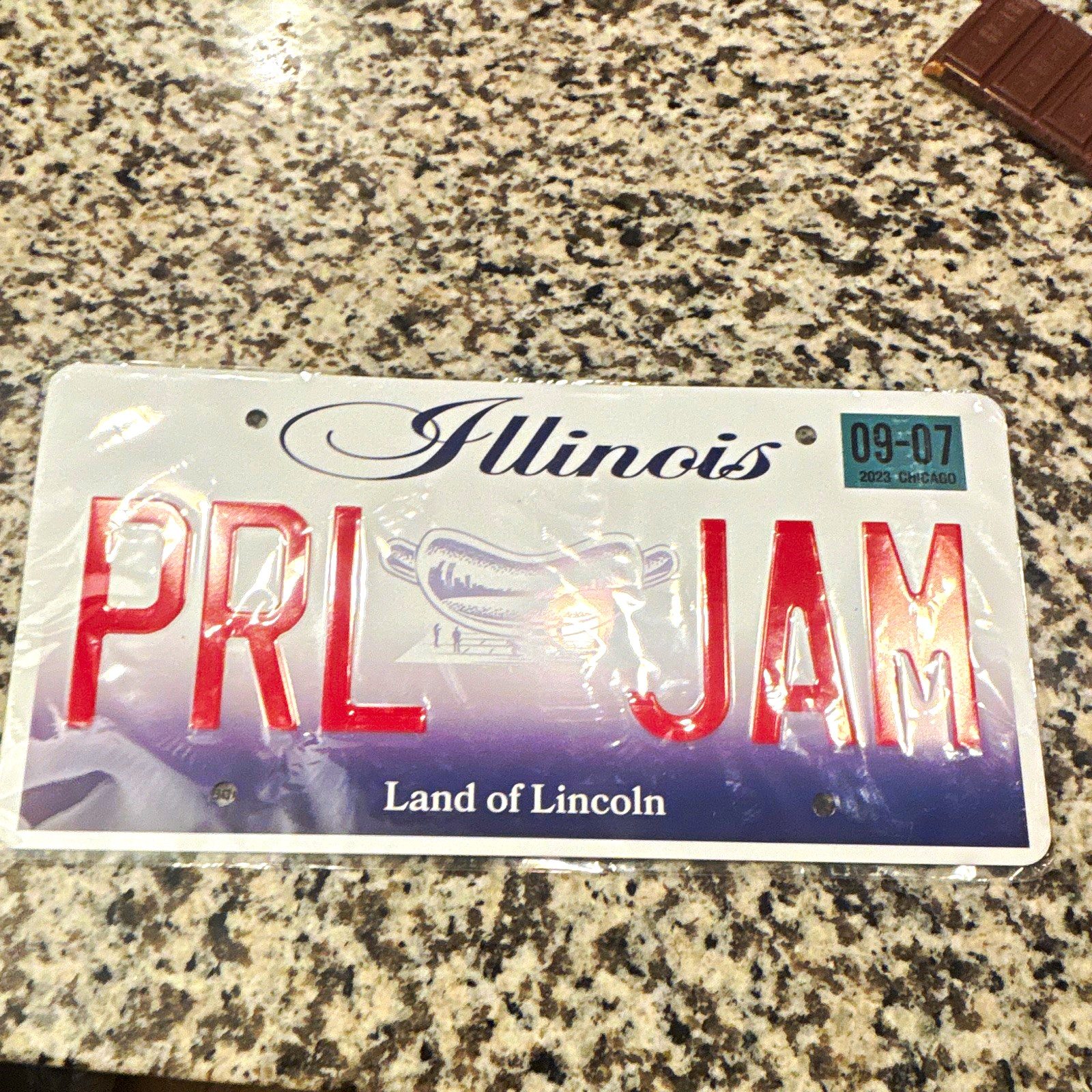 Illinois PRL JAM Land of Lincoln License Plate Chicago Collectible