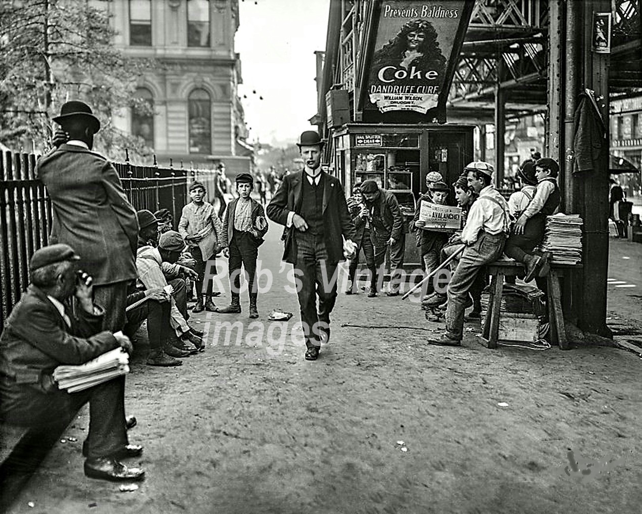 New York City Newsboys & Dandy 1901 Gilded Age 8.5x11 New York City Newsboys & Dandy 1901 Gilded Age 8.5x11