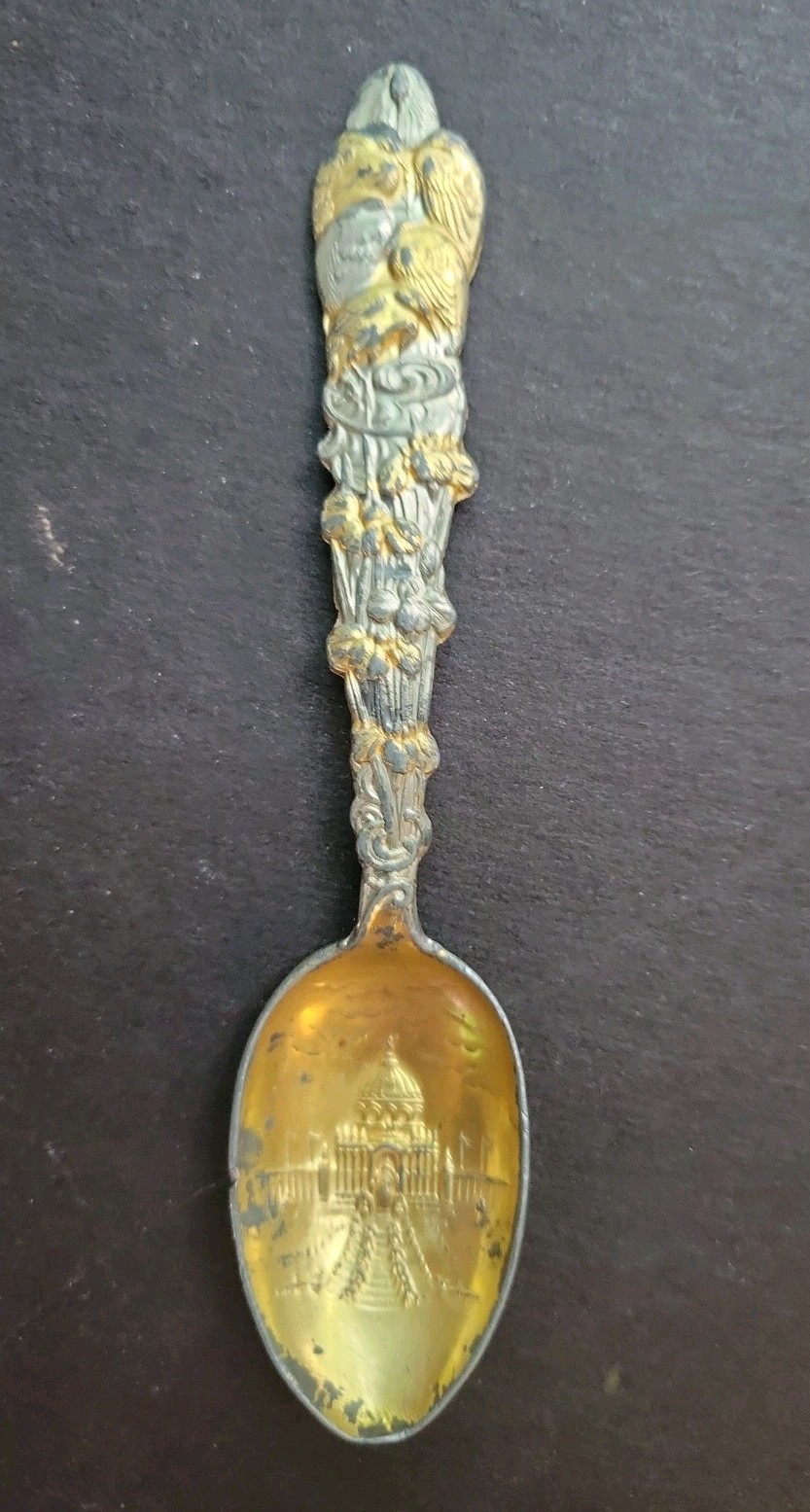 Antique 1904 World's Fair St. Louis Central Cascades souvenir spoon