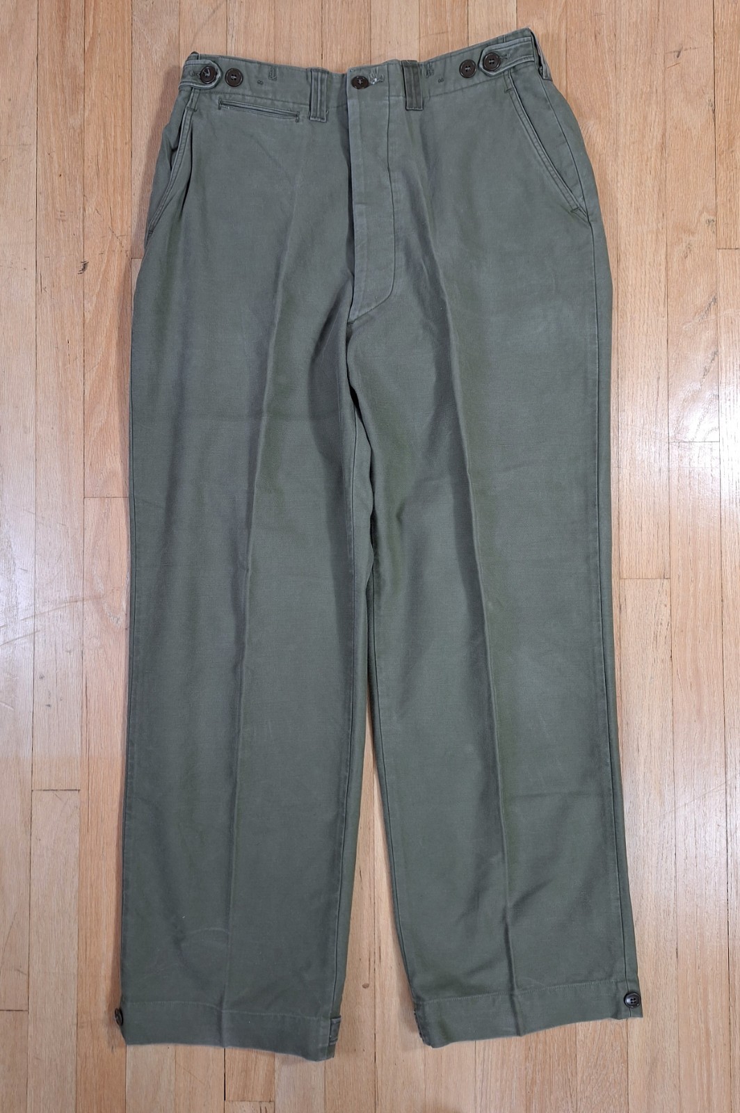 WW2 Army Combat Cotton Field Trousers Pants Fatigue. 34x32 WW2 Army Combat Cotton Field Trousers Pants Fatigue. 34x32
